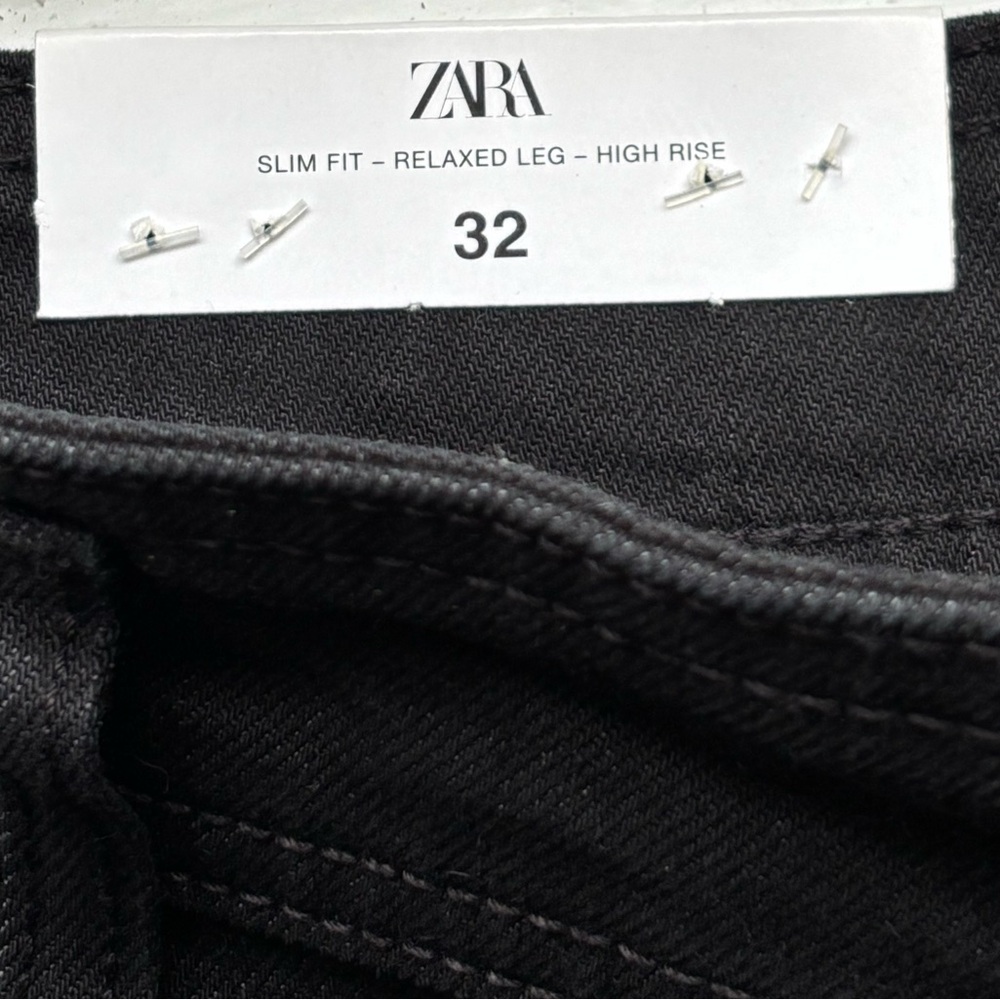 ZARA High Rise Relaxed Leg - Picture 4 of 5